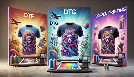 DTF vs DTG vs Μεταξοτυπία: Ποια είναι η καλύτερη μέθοδος εκτύπωσης για ρούχα;