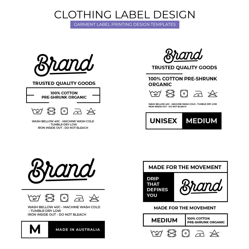 Clothing Label Tag (Vector Files) – Designs2Print